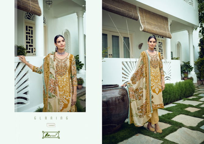 Selena By Kesar Embroidery Lawn Cotton Dress Material Wholesale Shop In Surat